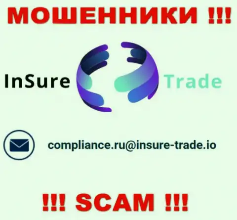 Организация Insure Trade не скрывает свой e-mail и представляет его на своем интернет-сервисе