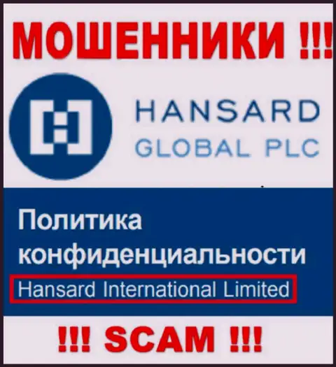 На информационном портале Hansard говорится, что Hansard International Limited это их юридическое лицо, но это не обозначает, что они солидны