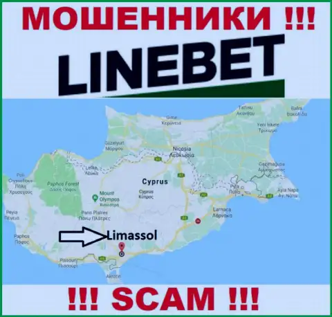 Базируются internet шулера ЛайнБет в оффшоре  - Cyprus, Limassol, осторожно !!!