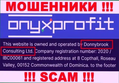 Юридическое лицо конторы Onyx Profit - это Donnybrook Consulting Ltd, инфа взята с официального информационного сервиса