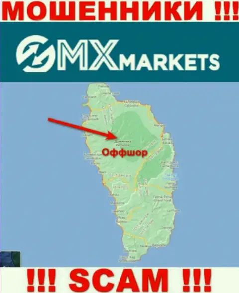 Не верьте мошенникам GMXMarkets Com, поскольку они пустили корни в оффшоре: Доминика