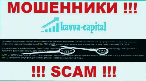 Financial Conduct Authority - это проплаченный регулирующий орган, вроде как контролирующий Kavva Capital