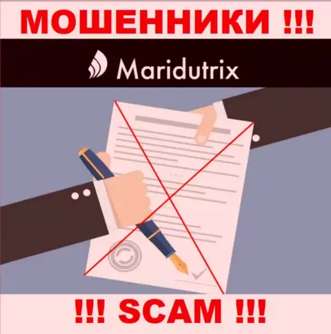 Данных о лицензионном документе Maridutrix Com у них на официальном web-сервисе не представлено - это РАЗВОДИЛОВО !!!