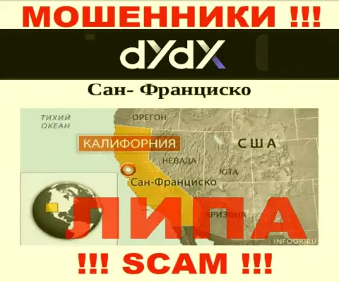 dYdX Exchange - это МОШЕННИКИ !!! Указывают неправдивую информацию относительно своей юрисдикции