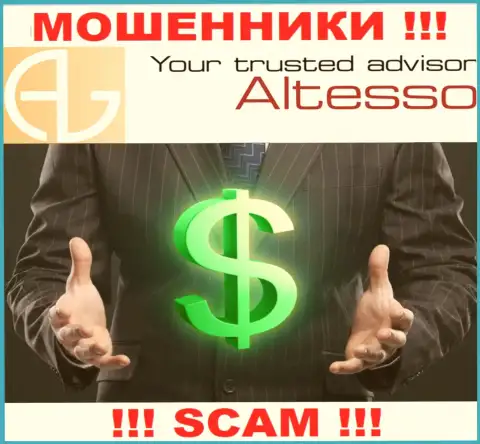 Сотрудничая с компанией AlTesso Com, вас в обязательном порядке разведут на погашение комиссионных сборов и ограбят - это интернет-мошенники