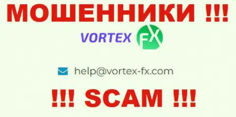 На сайте Вортекс ЭфХ, в контактной информации, размещен е-мейл указанных воров, не нужно писать, обманут